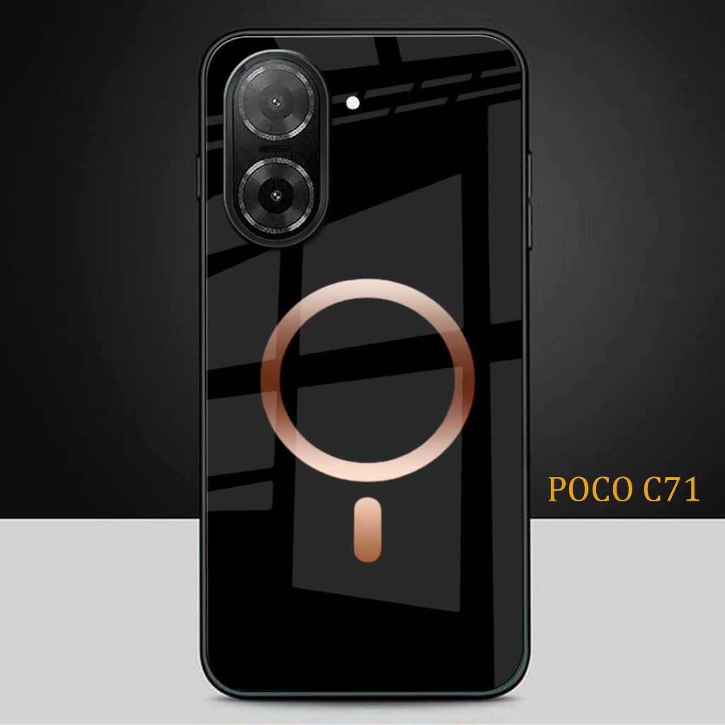 HP Glitter Glass เคสโทรศัพท์สําหรับ POCO C71 - เคสโทรศัพท์ POCO C71 - K41