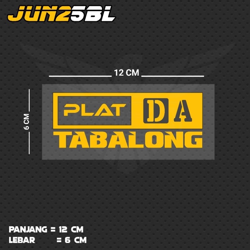 สติ๊กเกอร์ตัดพร้อมจาน WRITING DA TABALAG / JUN25BL KS