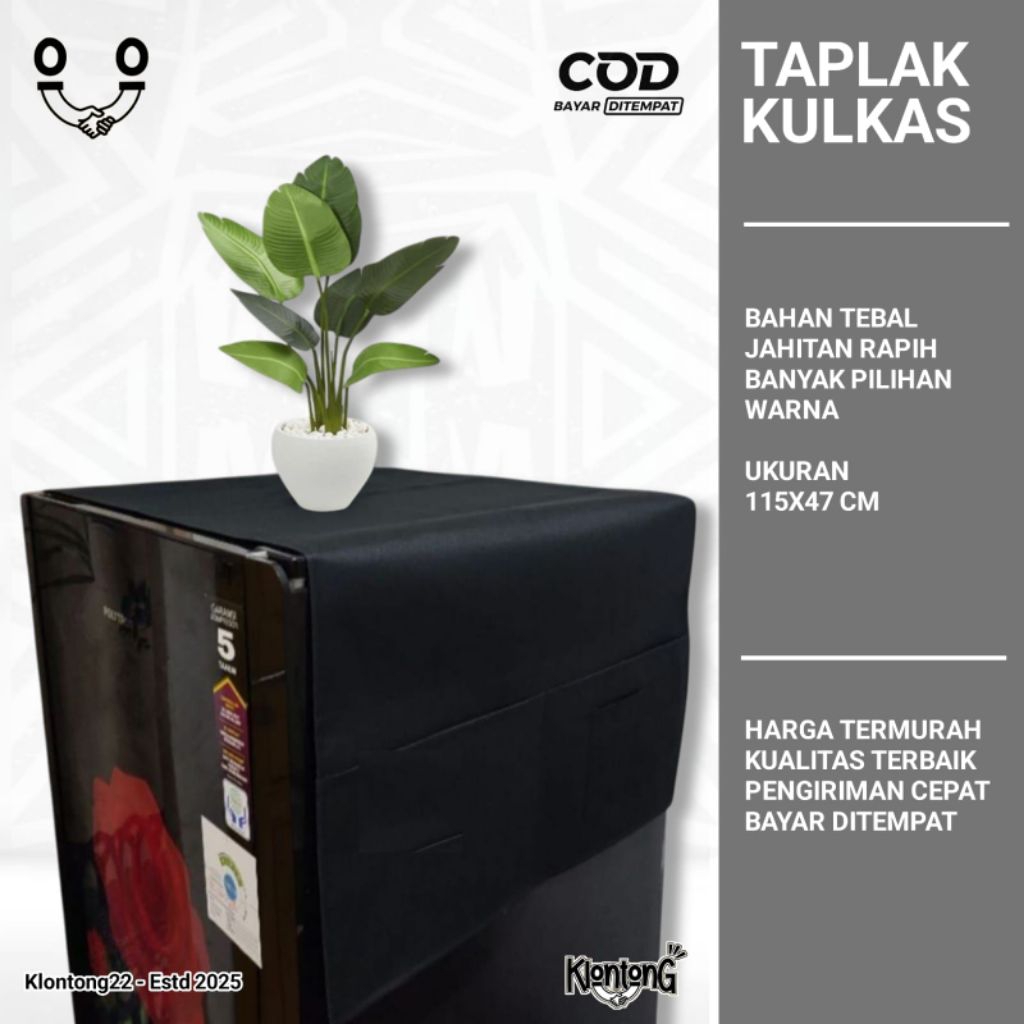 ฝาครอบ 1-DOOR FRIDGE - ฝาครอบ FRIDGE - เสื่อ FRIDGE ขนาด 110X43