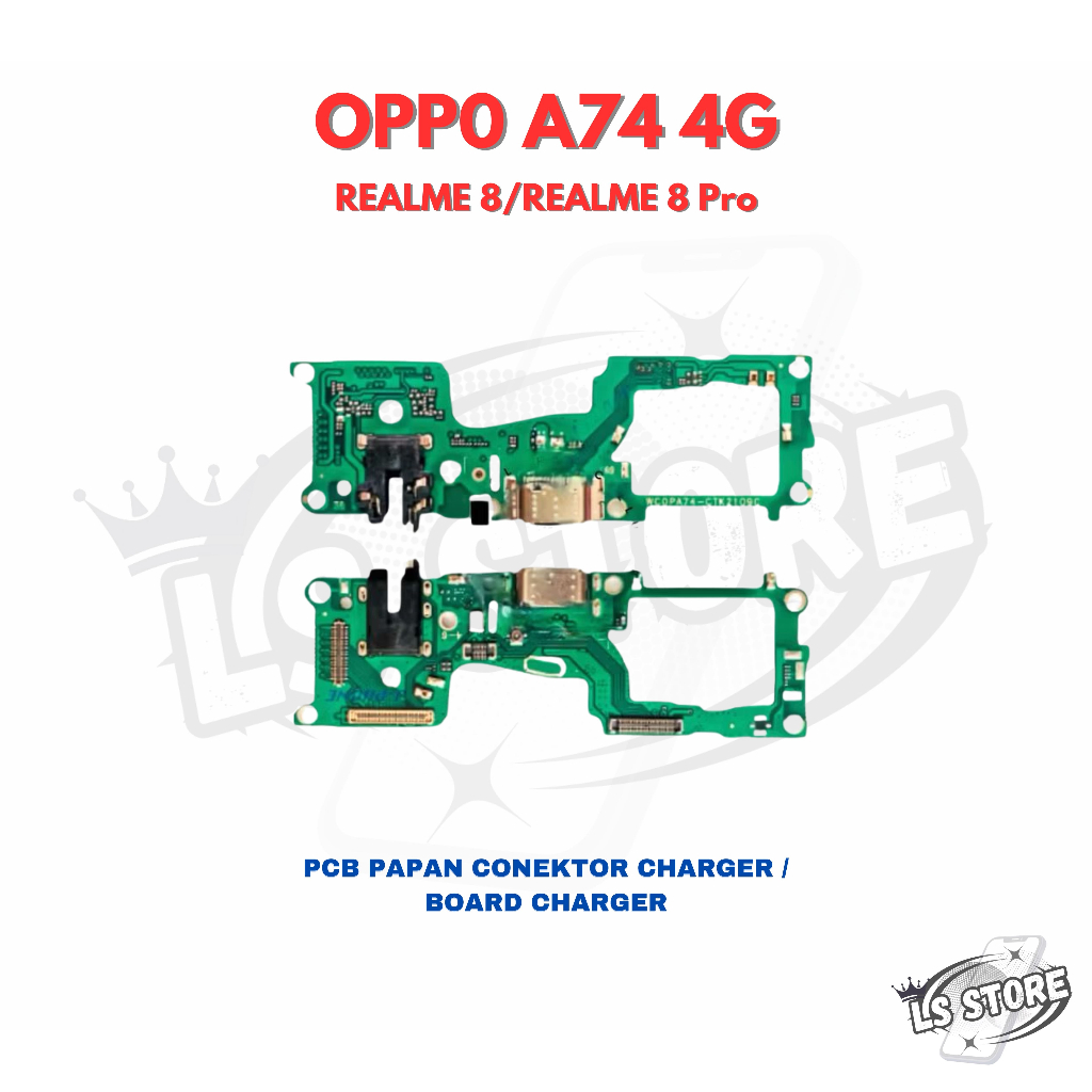UI Board Charger Connector Oppo A74 4G/ Realme 8/ Realme 8 Pro Connector Charger, ต้นฉบับชาร์จ BOARD