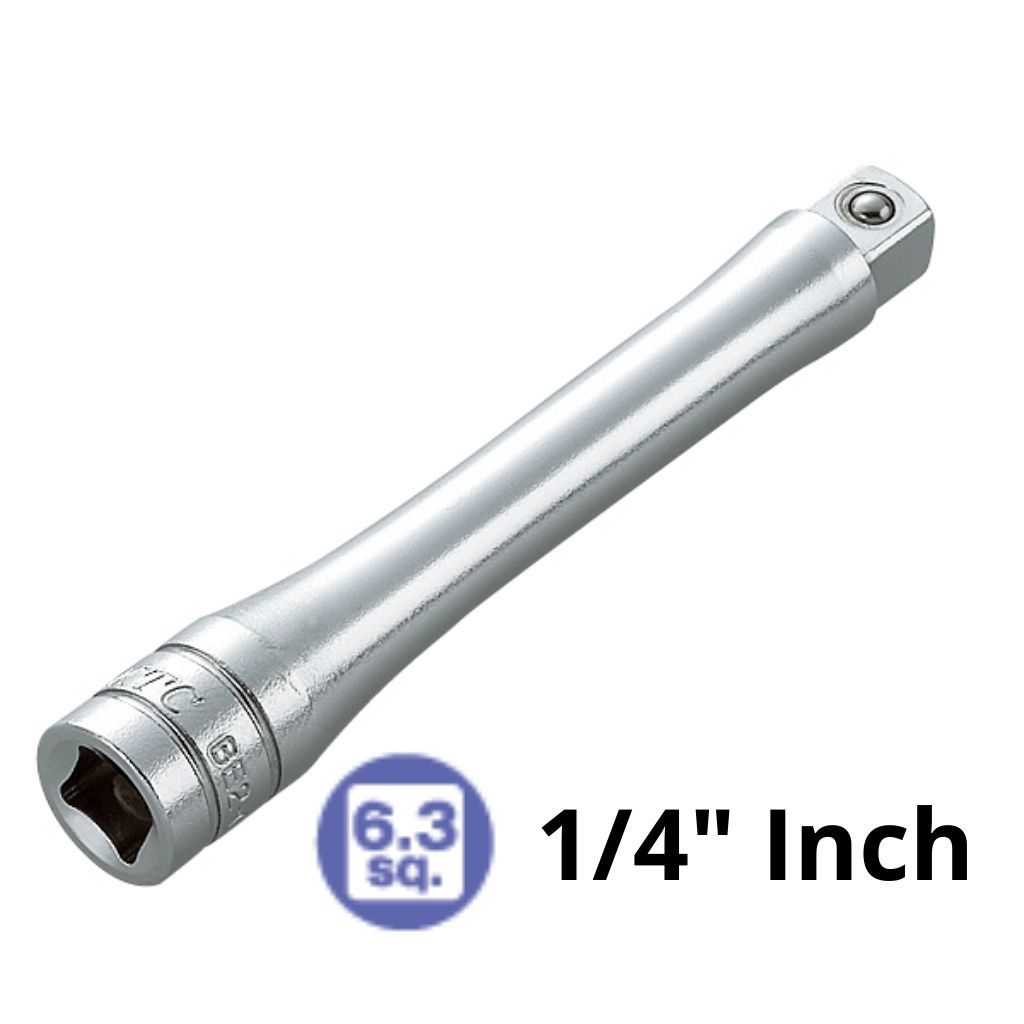 KTC Extension Bar 1/4" นิ้ว ยาว 50/75/100/150/270/600 mm No. เป็น2-050~600 การเชื่อมต่อประแจซ็อกเก็ต