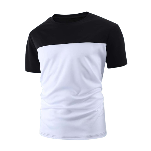 MIXX Distro เสื้อยืดแขนสั้น 2 สี O-Neck Twotone Cool เสื้อยืด