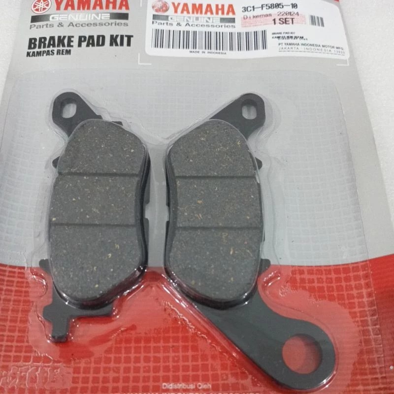 ผ้าเบรกหน้า MIO SMILE MIO J SOUL GT JUPITER MX VIXION OLD VEGA ZR RR FINO XRIDE XEON GT 125 3C1 - F5