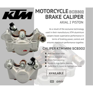 KTM Xeon Husqvarna 2 Piston Caliper KTM Formula 2 ลูกสูบ Caliper ใช้สําหรับซ้ายขวาด้านหน้าด้านหลัง Universal Ninja Gsx Rx King Vixion MegaPro Mx King Jupiter Z Mx Vario Beat Scoopy Mio Fino Nmax Aerox Etc.