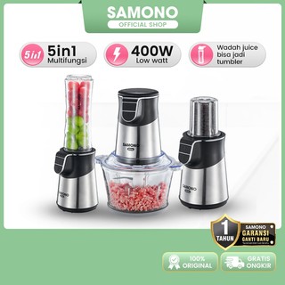 SAMONO Magic Chopper 5 in 1 Multifungsi Food Grade BPA Free Low Watt Garansi 1 Tahun SW-CS400