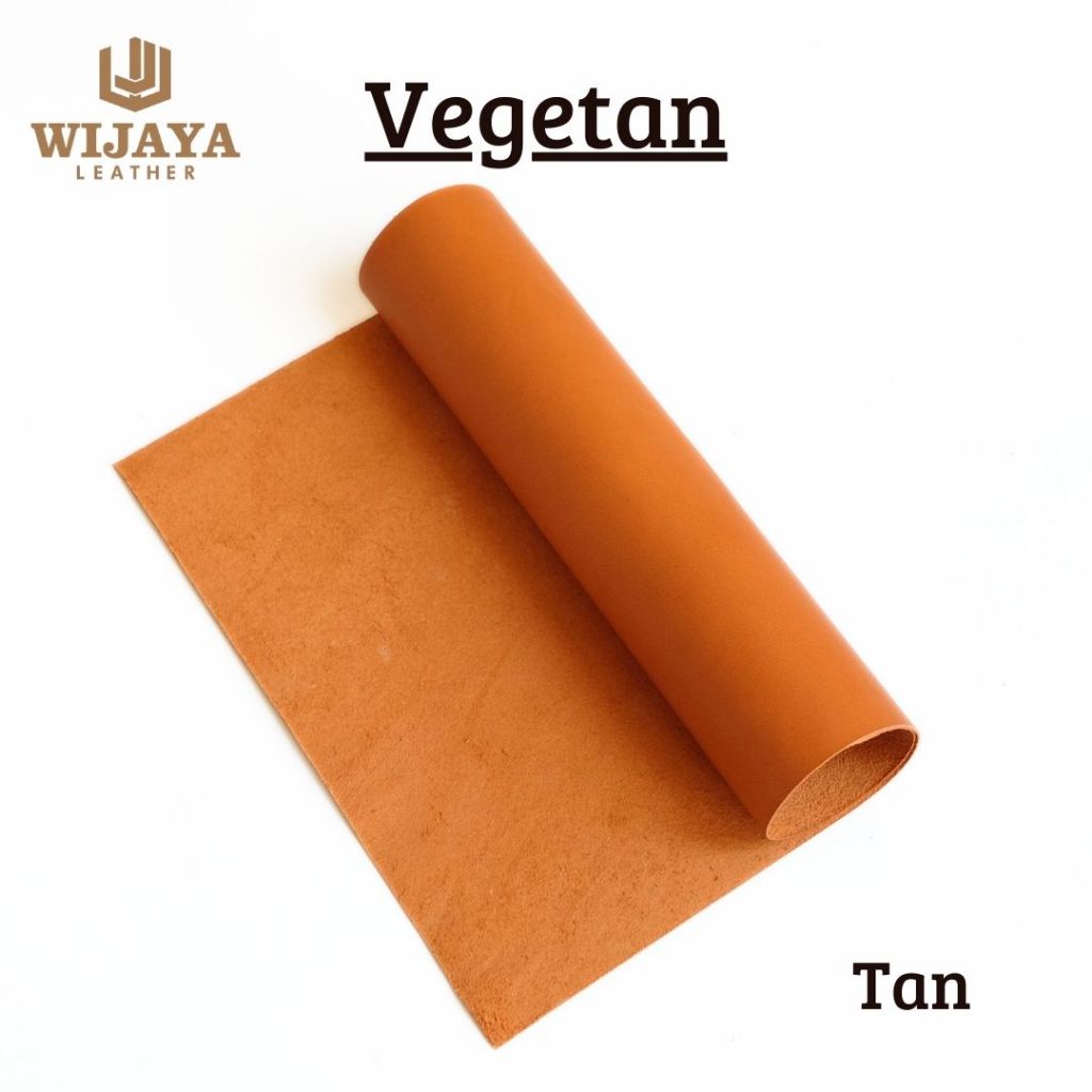 Cow Leather/A3 Size Panel Vegetan Cowhide ความหนา 1mm-1.2mm Tan Color