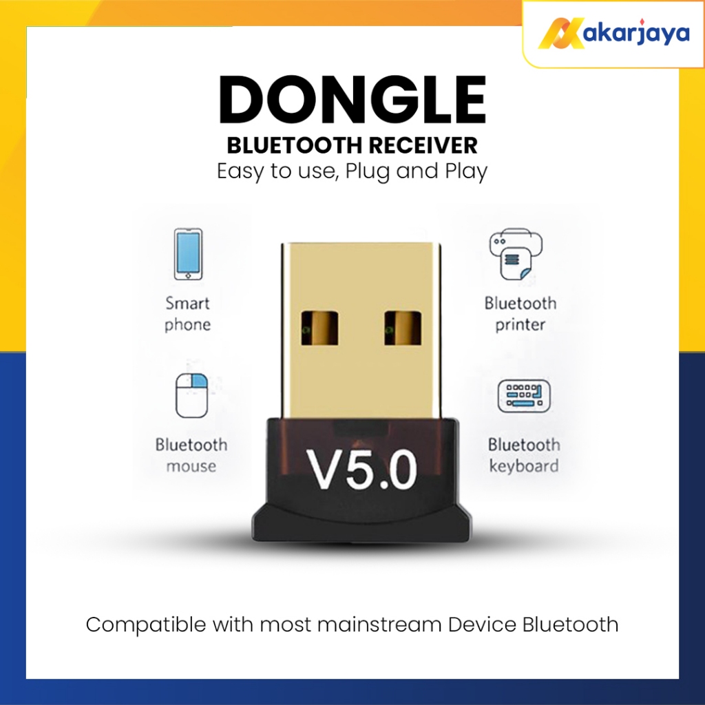 ตัวรับสัญญาณบลูทูธ PC / Bluetooth USB Dongle 5.0 / Bluetooth Dongle PC / Bluetooth PC