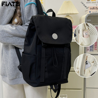 FLATE Tas Sekolah SMP/SMA Premium Tas Ransel Kuliah Tas Ransel Wanita Nilon Tahan Air 35L/15.6 inch