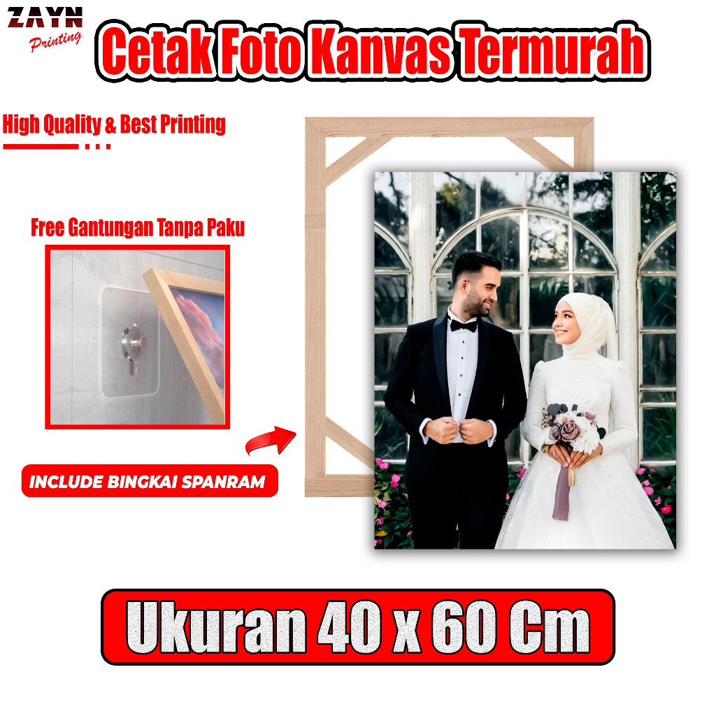CANVAS PHOTO PRINTING 40 X 60 + SPANRAM || ภาพพิมพ์