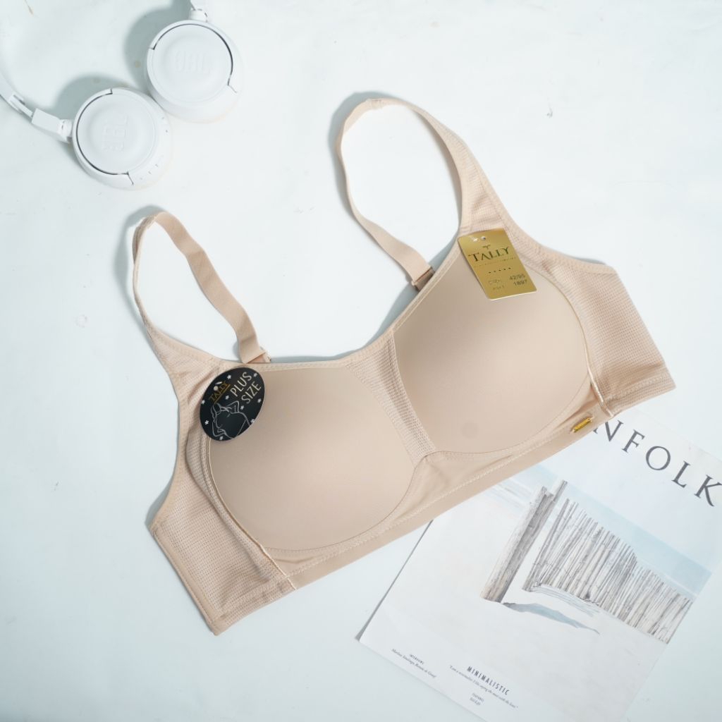 TALLY BRA BH 1897 I CUP DI WIRELESS I THIN FOAM I FULL CUP รุ่น I HOOK 3 I SIZE 38 - 44
