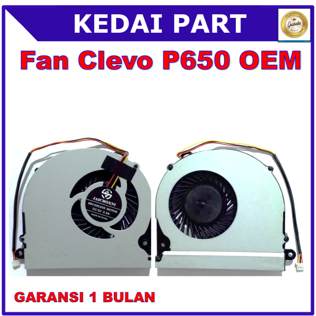 พัดลม Clevo P650 P650N P650RG P650SA P650SE P650SG P651SA P651SE P651SG P655SA P670SA P670SE P670SG 