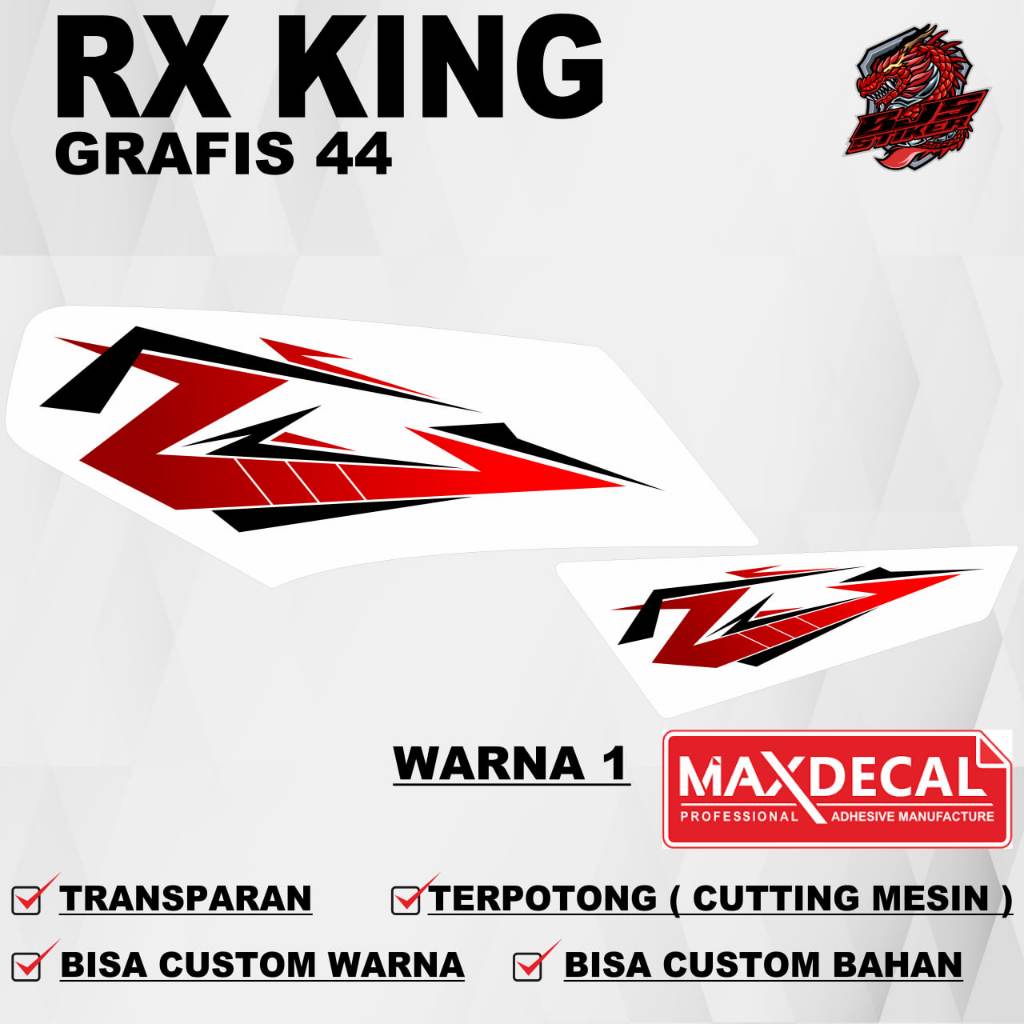 RX KING Sticker / RX KING Striping / RX KING Graphic Striping Decal Sticker 44