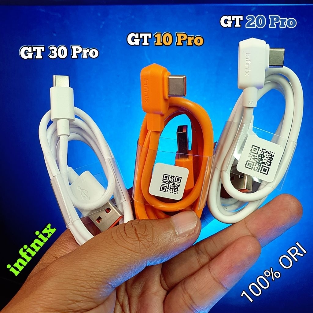 สายเคเบิลข้อมูล Infinix GT 30 Pro || GT 10 Pro || GT 20 Pro ของแท้ 100% 45W ชาร์จเร็วสุด HP ของแท้
