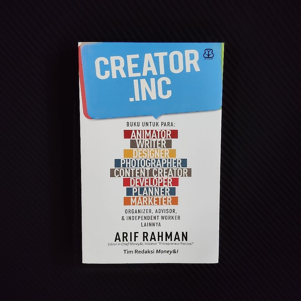 หนังสือต้นฉบับ • Creator Inc - หนังสือสําหรับ Animator / Designer / Content Creator / แผ่นเสียง