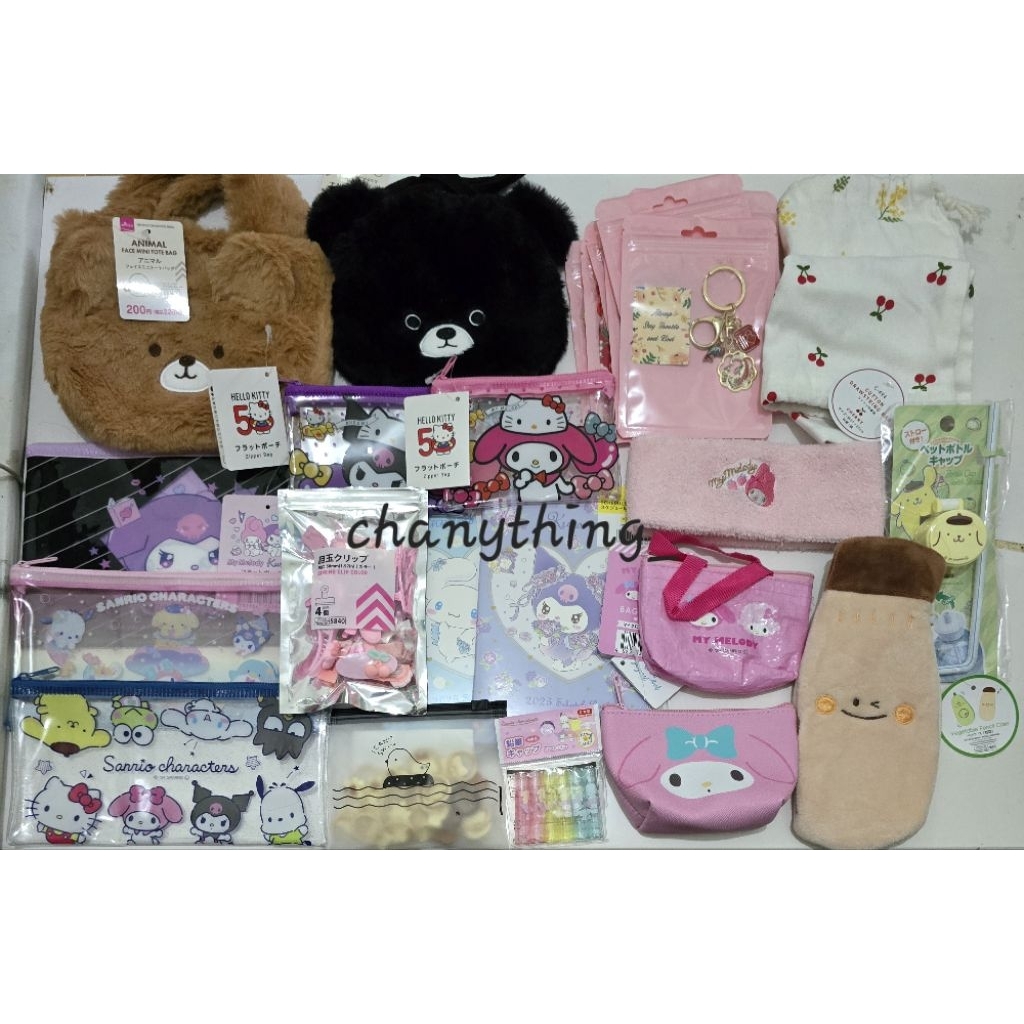 Daiso sanrio japan น่ารัก printilan pouch wallet สายกระเป๋า