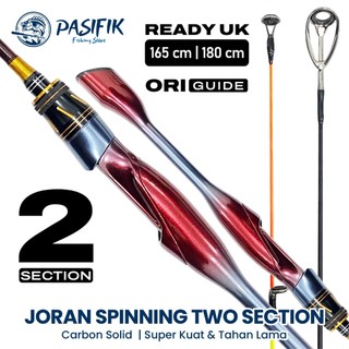 Joran Pancing Spinning Rod 2 Section Carbon Solid Action UL Ring Original Guide Kuat & Tahan Lama