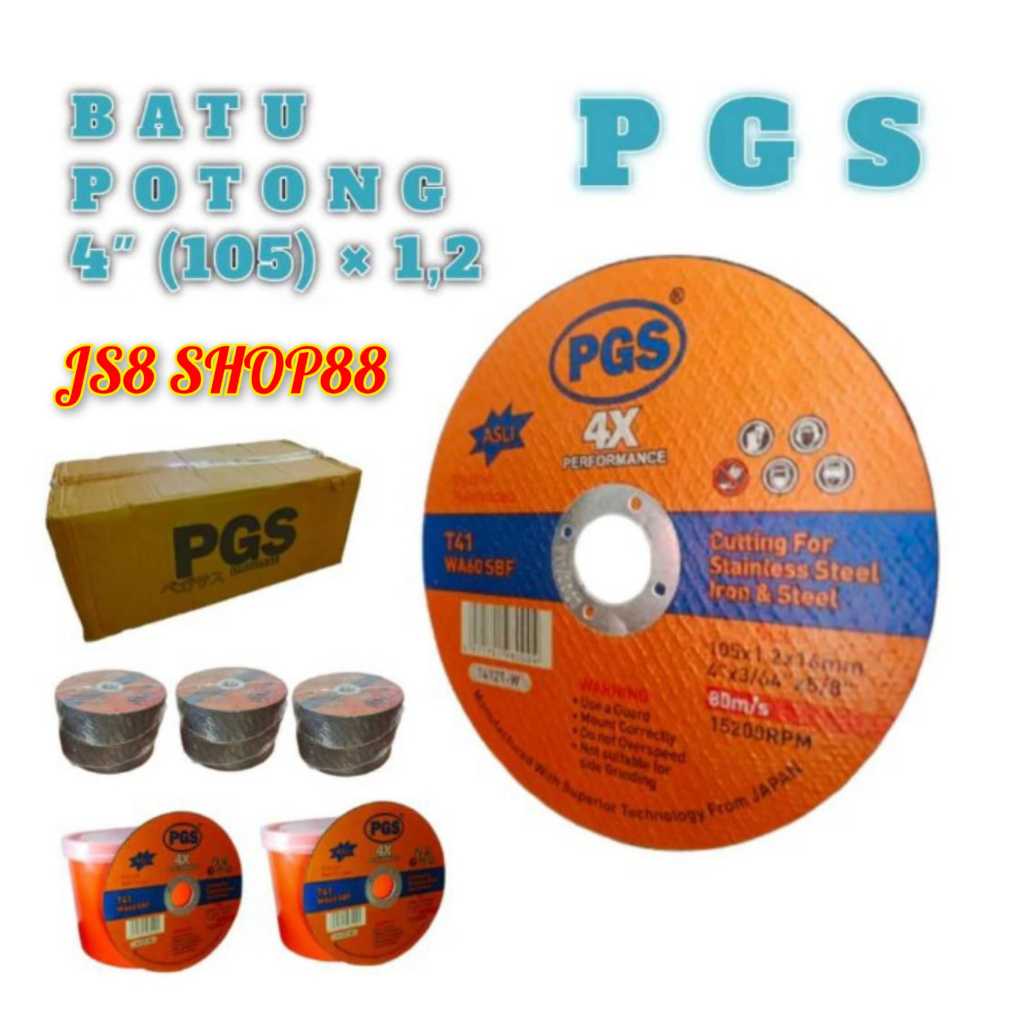 MATA JS8 SHOP88 PGS 4 ล้อตัดสแตนเลสและเหล็ก WD