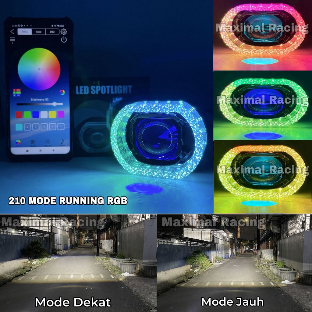 โปรเจคเตอร์ Biild Matrix 3 INCH APP โปรเจคเตอร์ Matrix X1 LED RGB APP Matrix X1 Bild Epicracing สามา