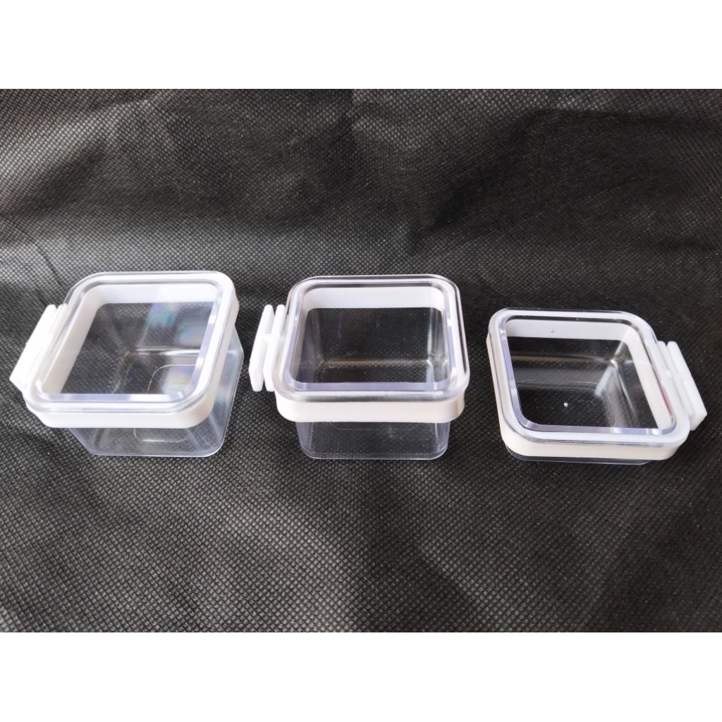 ถ้วยคริสตัลใส SQUARE 1 ชุด โครงสร้าง 3 ชิ้น