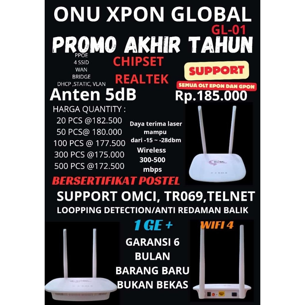 ONU XPON GLOBAL GL 01