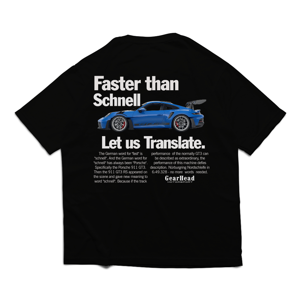 Gearhead - เสื้อยืด Porsche GT3 RS