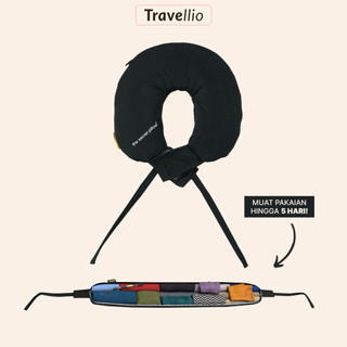 Travellio Secret Pillow - Travel Pillow with Extra Storage