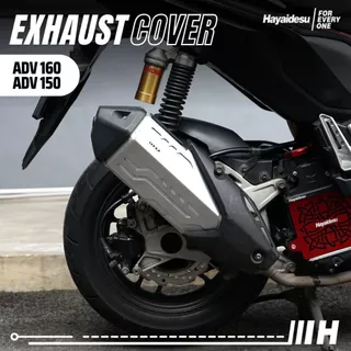 ฝาครอบท่อไอเสีย ADV 150 & ADV 160 (FLAT BIG) HAYAIDESU ชิลด์ป้องกันท่อไอเสียรถจักรยานยนต์