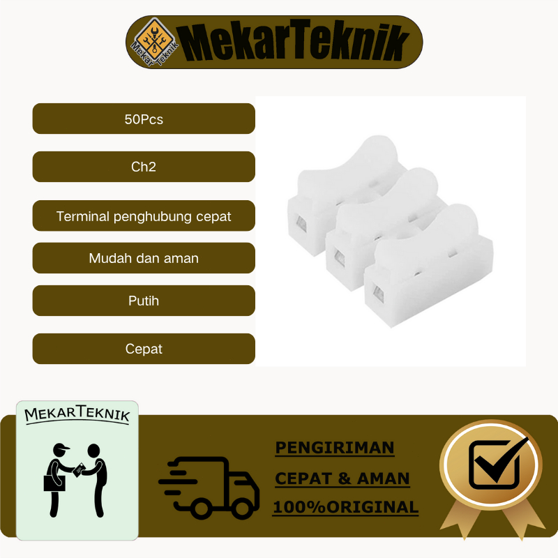 50 ชิ้น LED Connector สายไฟ Ch2 LED Connector สายเชื่อมต่อสายไฟ Terminal Cable Terminal Connector