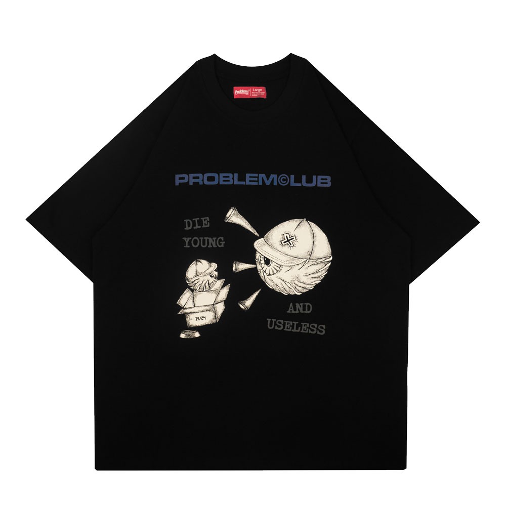 Problem Club - เสื้อยืด - Basic - Snep - สีดํา