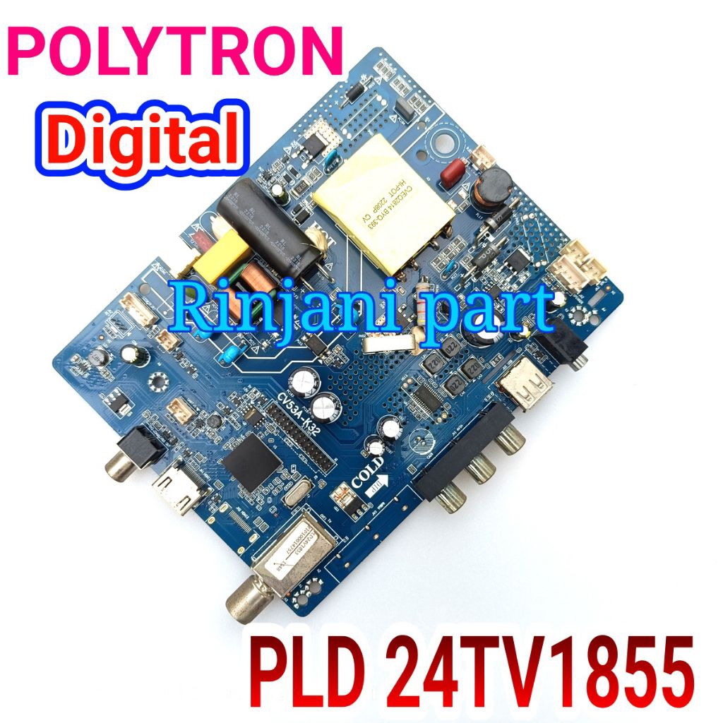 POLYTRON PLD 24TV1855 LED DIGITAL TV เมนบอร์ด