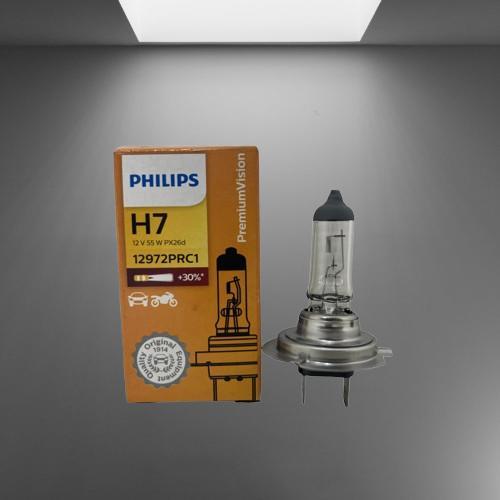 [ อะไหล่รางวัล ] หลอดไฟรถยนต์ Philips H7 12V 55W