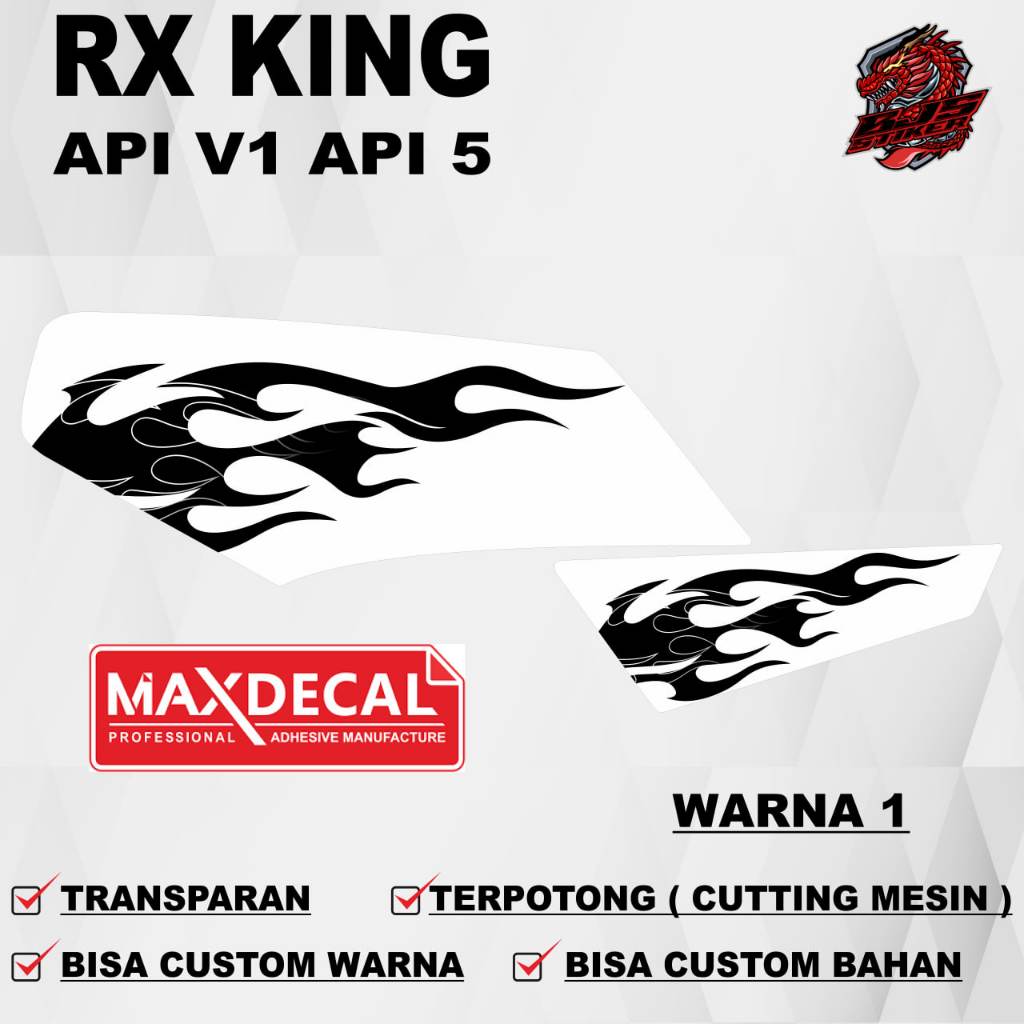 สติ๊กเกอร์ RX KING / RX KING Striping / RX KING API V1 รูปลอก Striping
