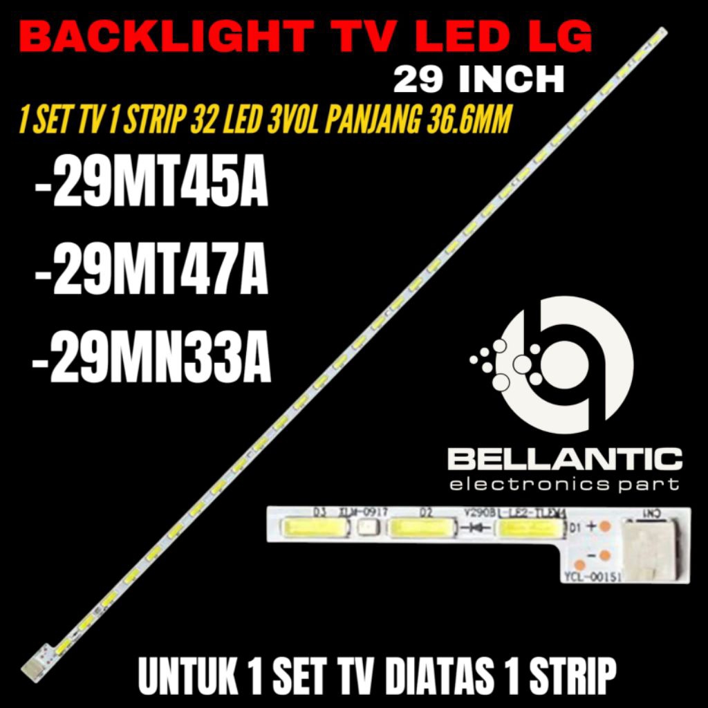 LG 29 INCH LED TV BACKLIGHT 29MT45A-29MT47A-29MN33A LG TV BACKLIGHT