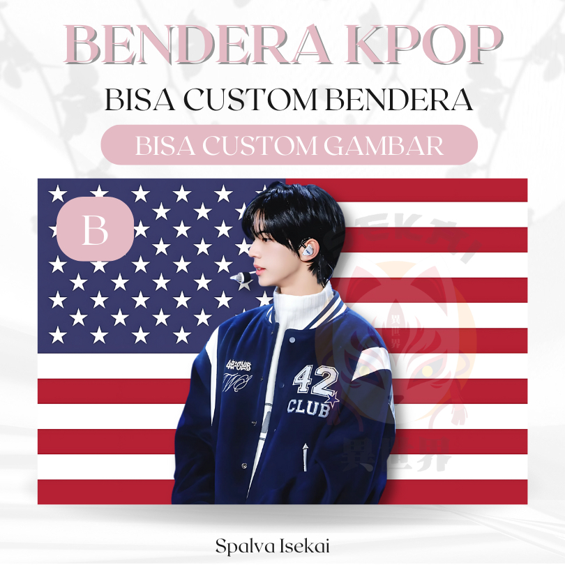 AMERICAN FLAG KPOP DOHOON TWS / โปสเตอร์ KPOP / KPOP FLAG Kim Dohoon Twenty Four Seven With Us / KPO