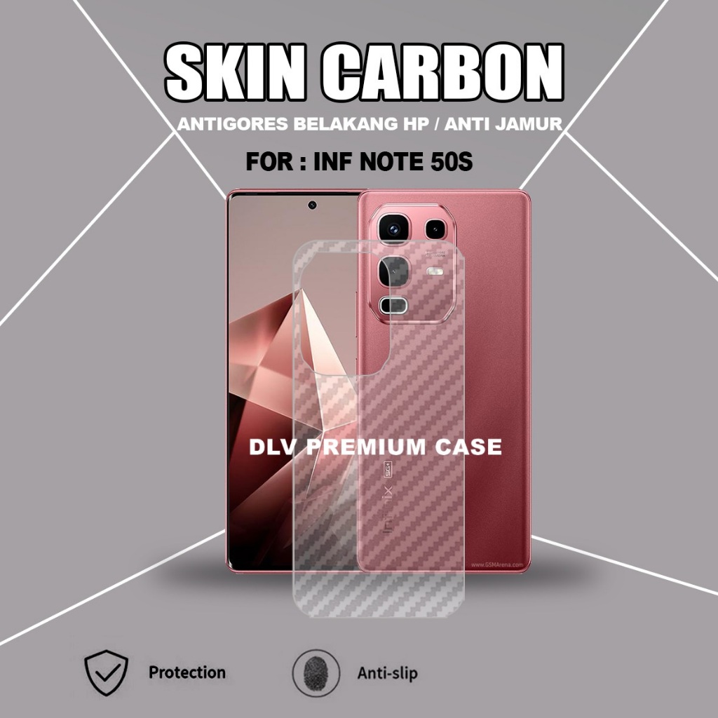 INFINIX หมายเหตุ 50S 5G INFINIX หมายเหตุ 50X 5G ผิวคาร์บอน TRANSPARENT ANTI-SCRATCH BACK INFINIX หมา