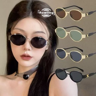 Rowling (ka-680) Kacamata Hitam  Bingkai Hitam Anti-UV Wanita  Import Kacamata Sunglasses Fashion