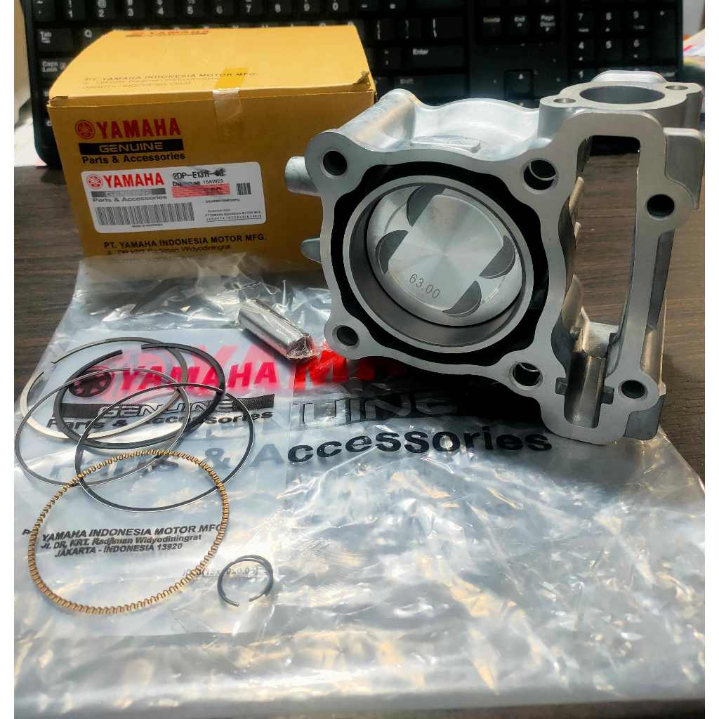 บล็อกลูกสูบครบชุด Bore Up 63mm 2DP Yamaha Nmax Old 155 Aerox 155