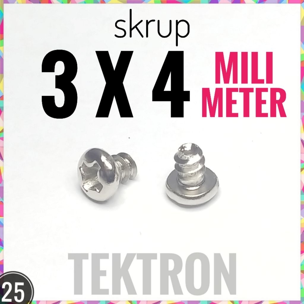 SCREW M3x4 3mm x 4mm ราคาต่อ 10 ชิ้น ด้ายหยาบสแตนเลส