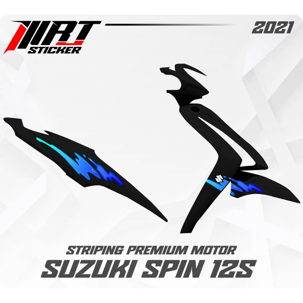 Spin Striping - Spin 125 Retro Transparent Sticker Vol 4 (ตัดแล้ว)