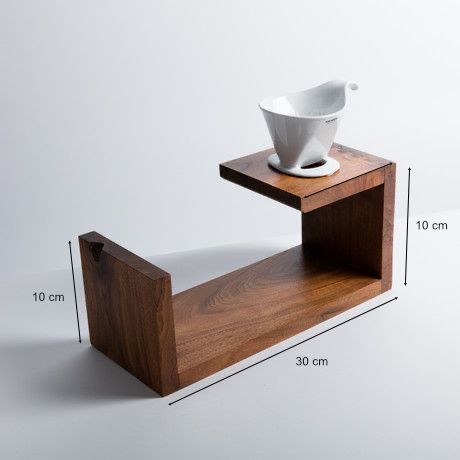 ขาตั้งไม้ดริปเปอร์ v60 ถ้วยเดี่ยว