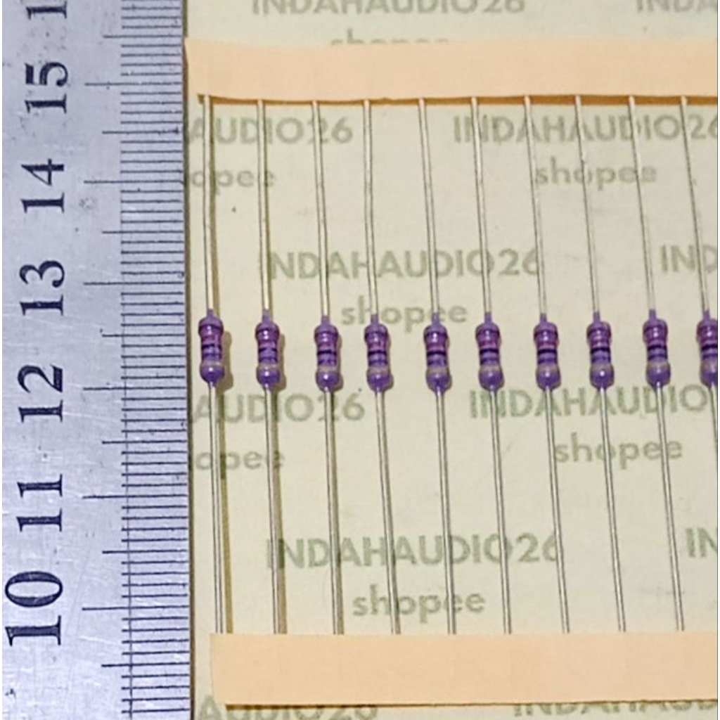 UNGU PURPLE 47K 1/4W 1% ทองแดงฟุตตัวต้านทาน 47 k 1/4 วัตต์ 47 กิโล โอห์ม 1/4 วัตต์ 1 เปอร์เซ็นต์ 47k