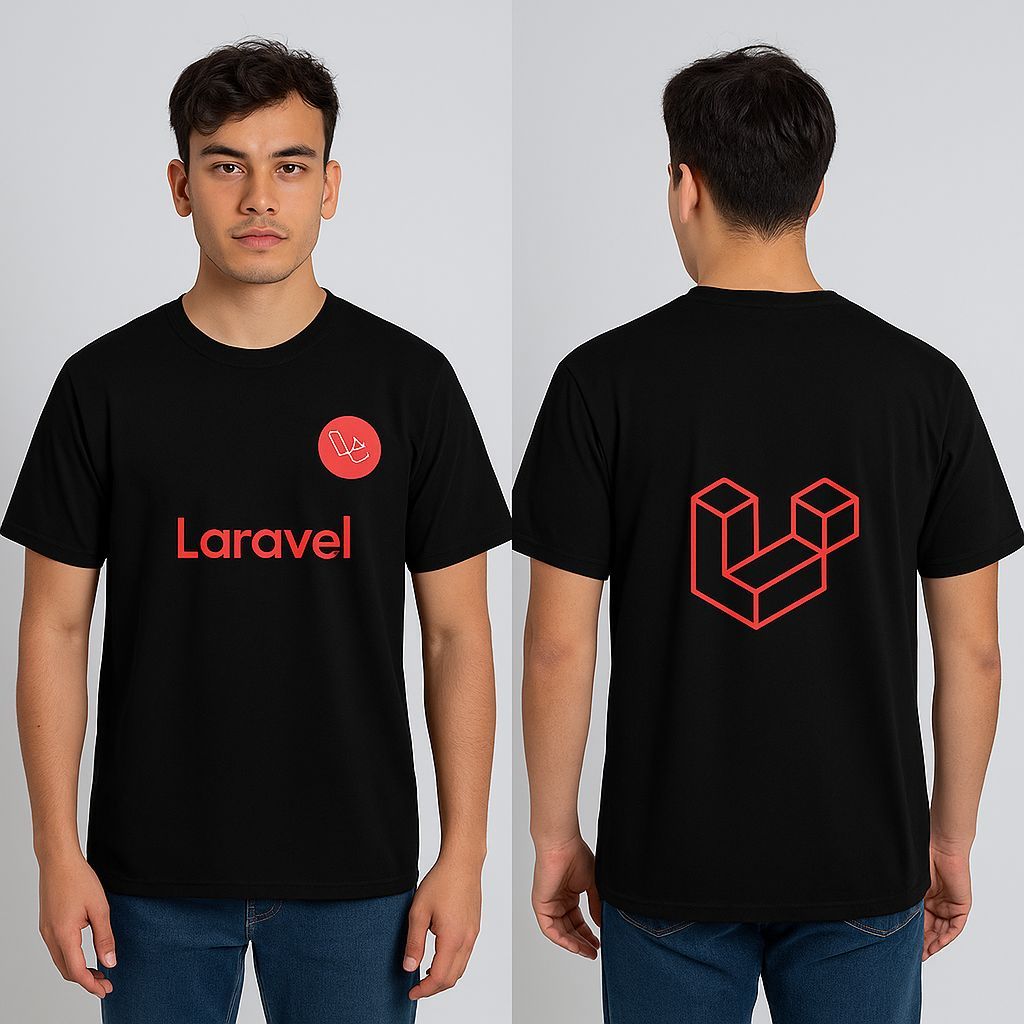 เสื้อยืด Laravel Cotton Combed 24s Premium Programer