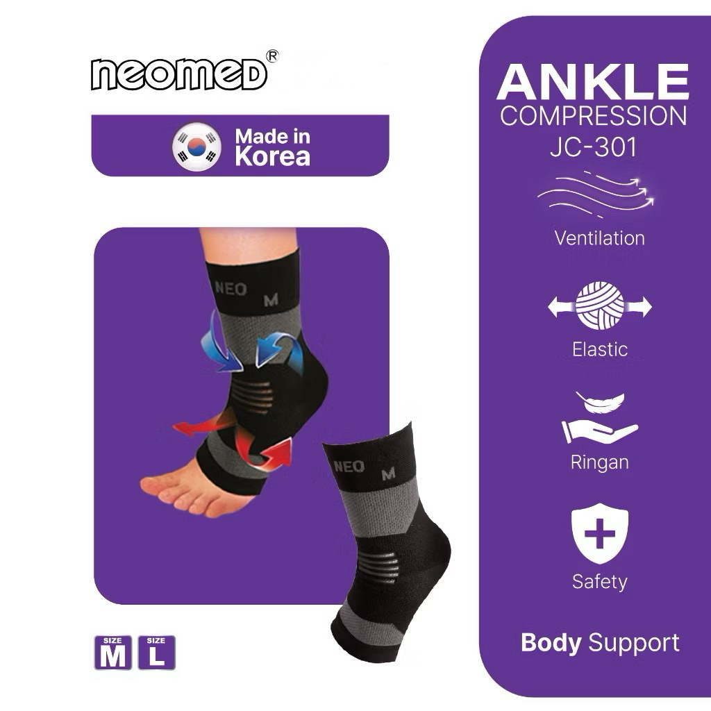 ANKLE COMPRESSION SLEEVE JC-301 NEOMED