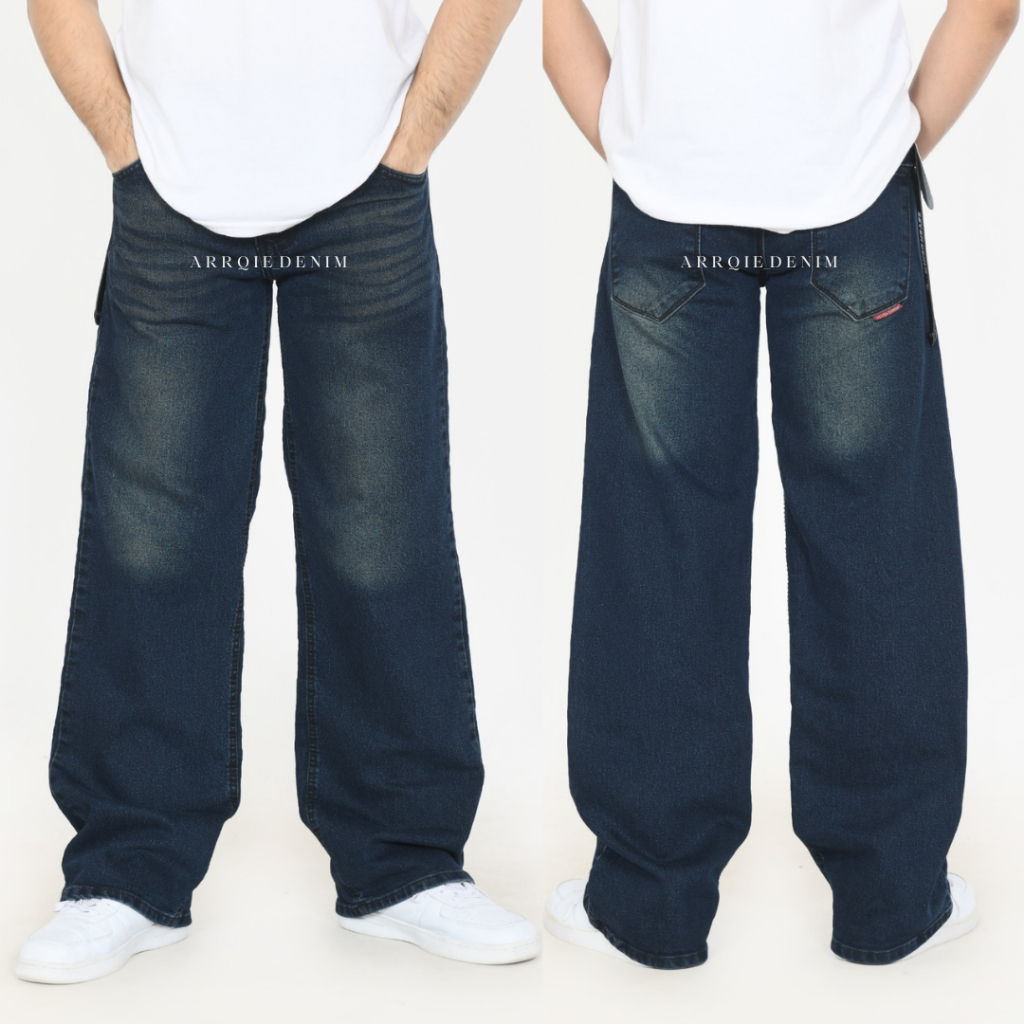 กางเกงยีนส์ Baggy Seven Denim Baggy Jeans กางเกงยีนส์ผู้ชายสุดเท่