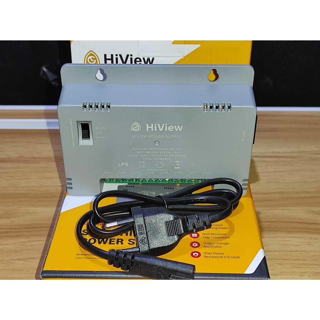 HIVIEW CCTV Power Supply Adapter Switching 8ch HIVIEW CCTV Adapter 8 พอร์ตกล้อง