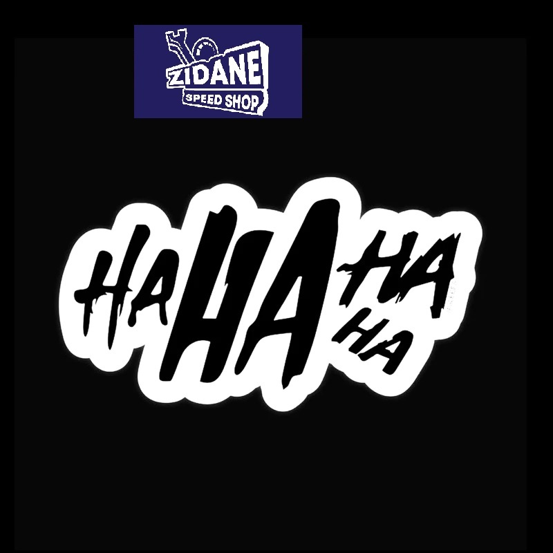 Hahaha Viral Laughing Sticker Cutting Sticker