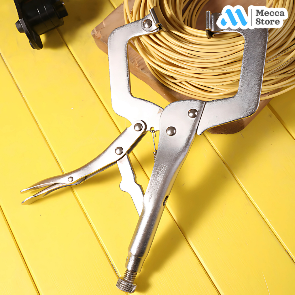 C Clamp Swivel Pad Lock Grip คีม