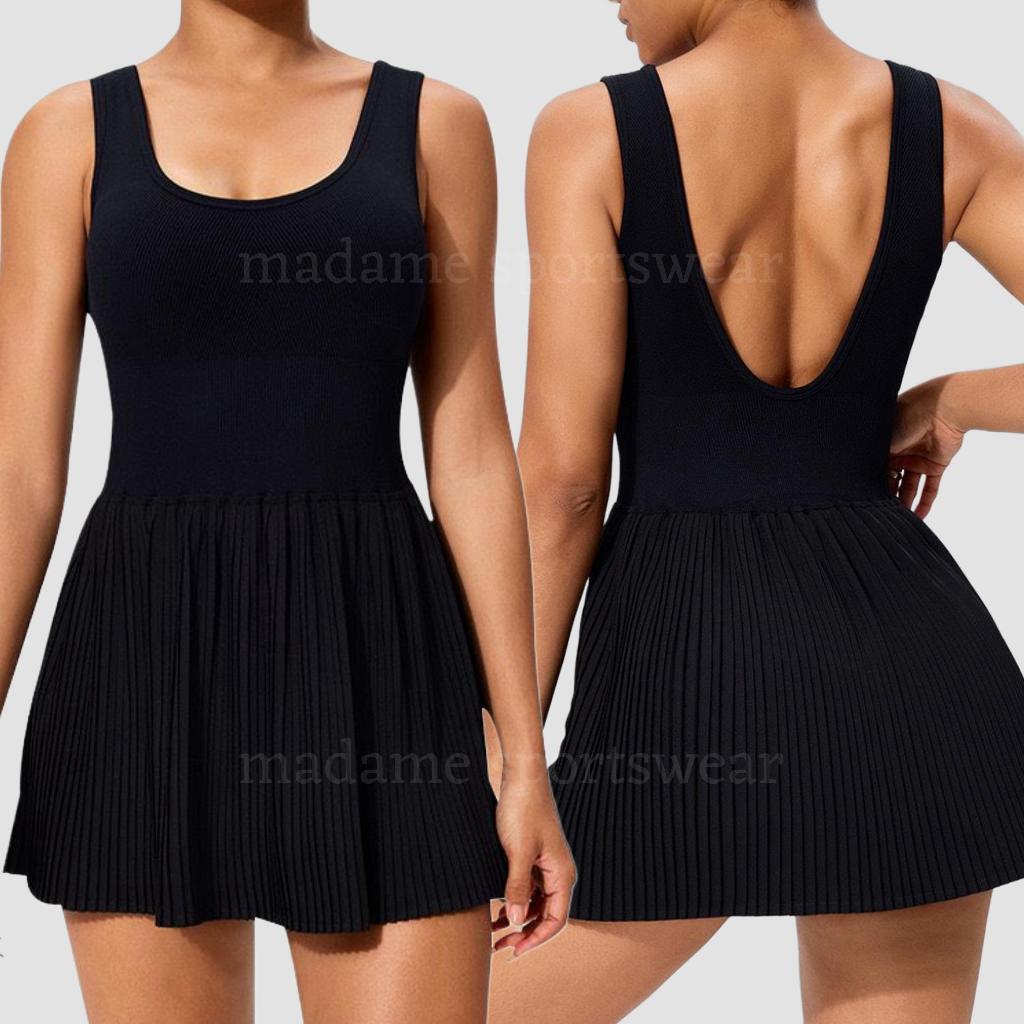 MSW – ชุดหญ้าหวาน - PADEL TENNIS Outfit DRESS (รวมด้านในสั้น) กีฬากอล์ฟผู้หญิง