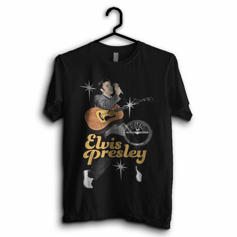 Elvis Presley 09 Music T-Shirt Distro เสื้อยืดสําหรับเด็กและผู้ใหญ่