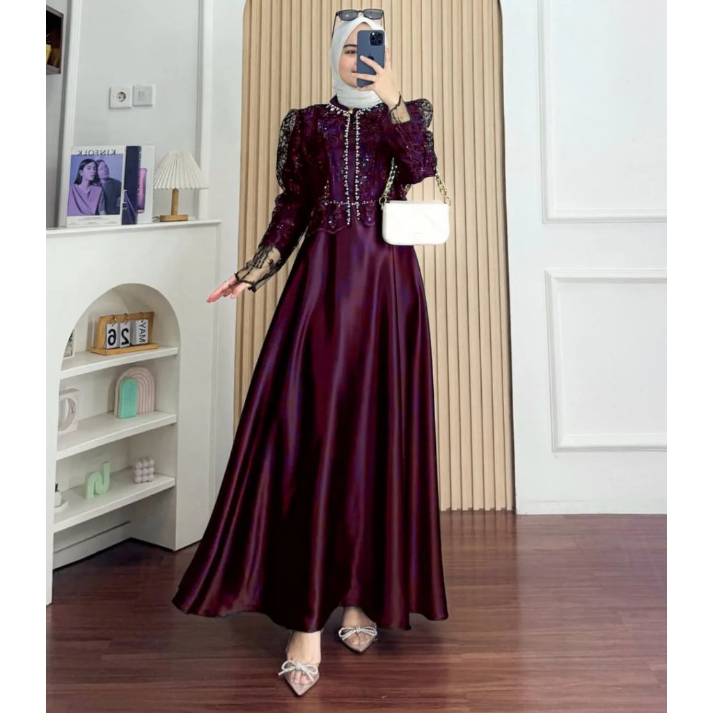 Gsmis Longdris Syari ยาว Dread ผู้หญิงหรูหรา Gamus ขนาด L Xl Xxl คุณภาพวัยรุ่น Gamis Gsmis ผู้ใหญ่ชุ